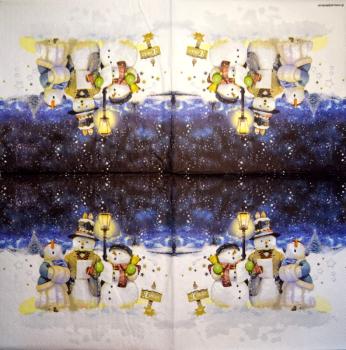054 Snowman - 3-ply - Ambiente